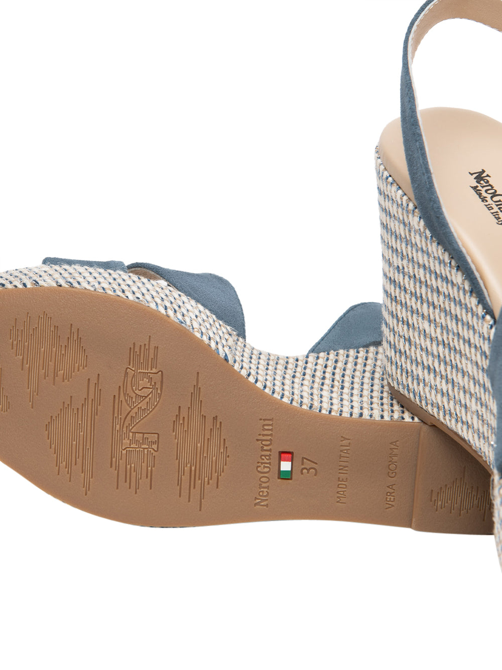 NERO GIARDINI Sandali con zeppa Donna - Blu modello E616020D