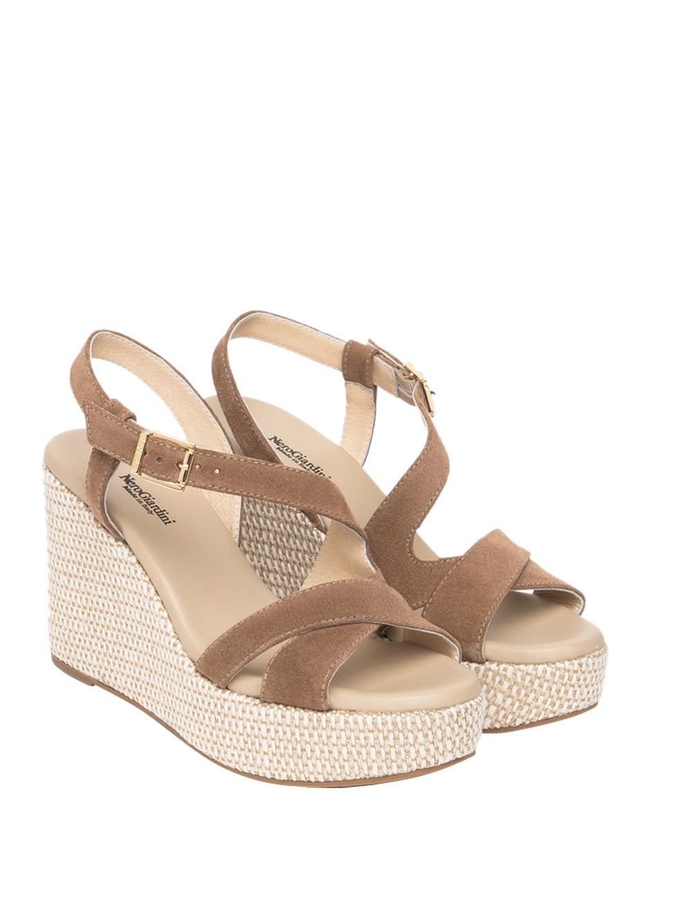 NERO GIARDINI Sandali con zeppa Donna - Marrone modello E616020D