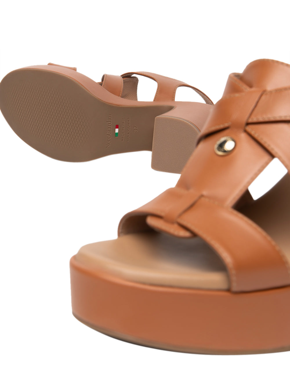 NERO GIARDINI Sandali con tacco Donna - Cuoio modello E616092D