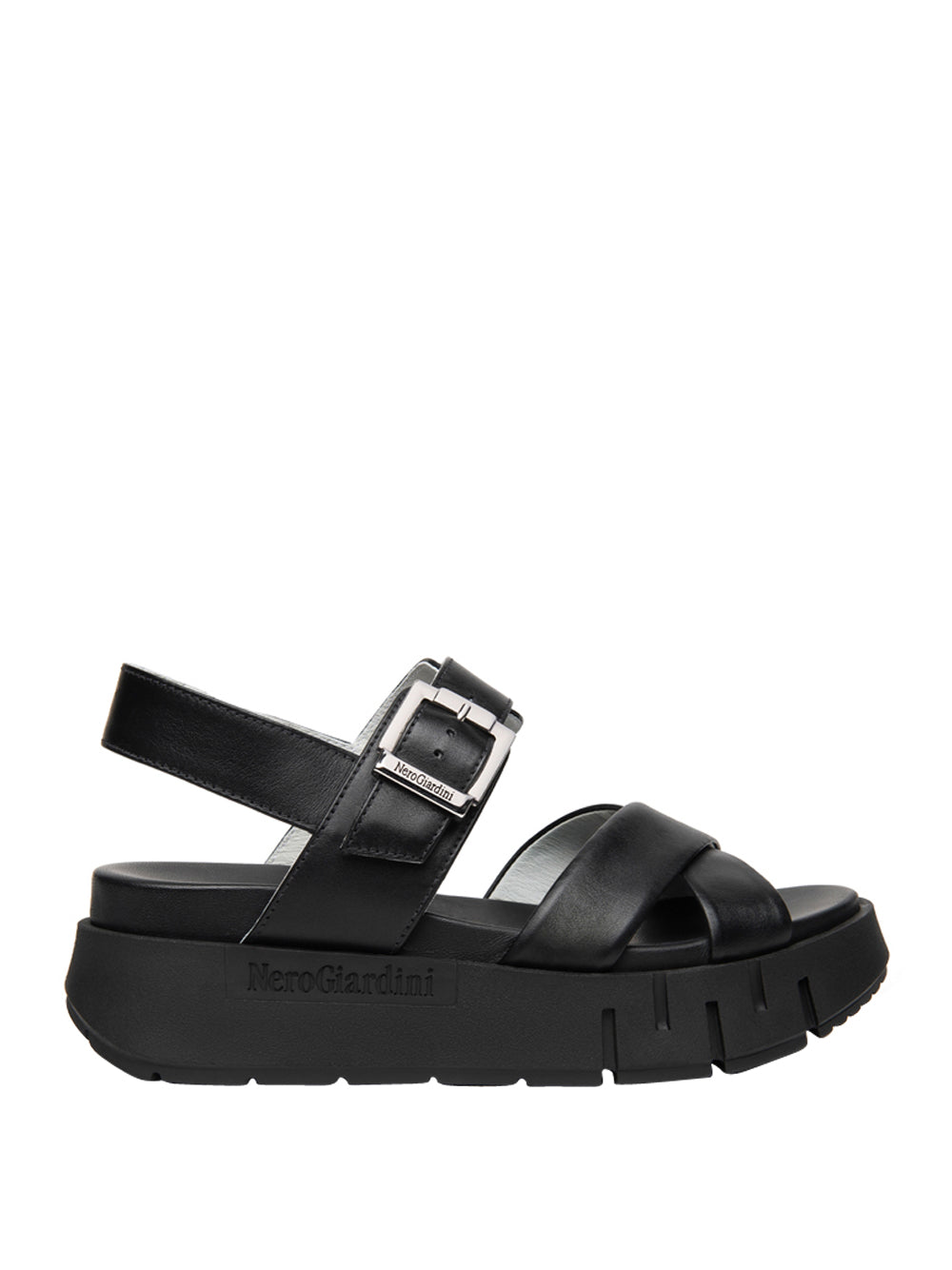 NERO GIARDINI Sandali platform Donna - Nero modello E617063D