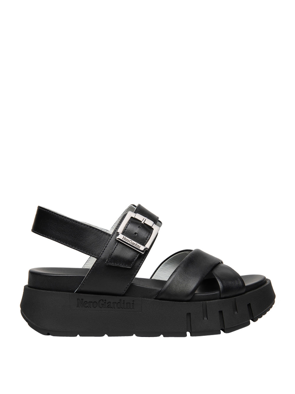 NERO GIARDINI Sandali platform Donna - Nero modello E617063D