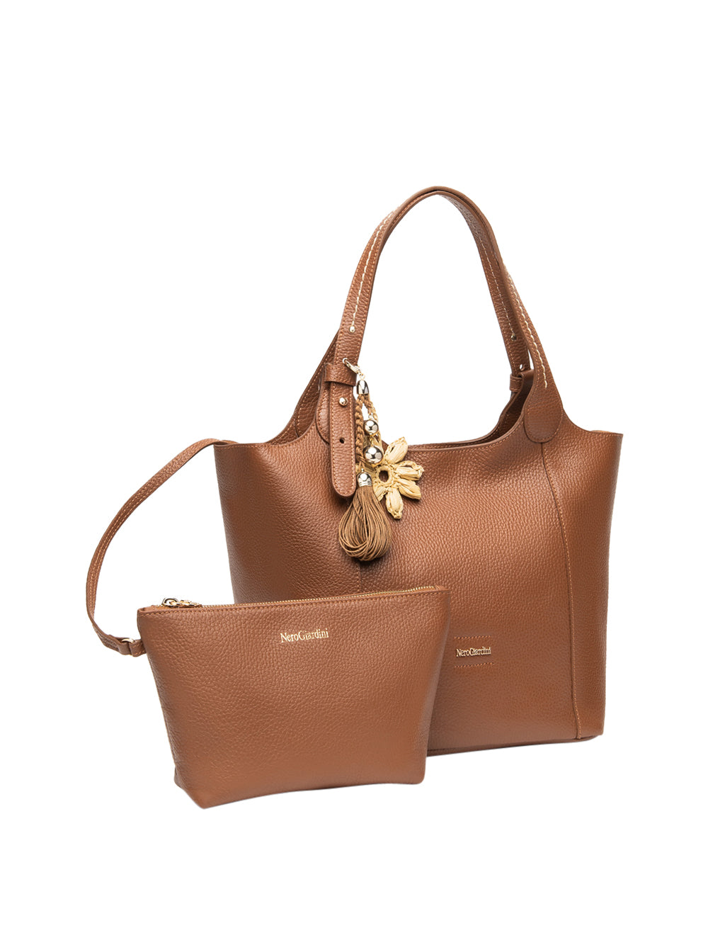 NERO GIARDINI Borsa a Spalla Donna - Cuoio modello E644141D