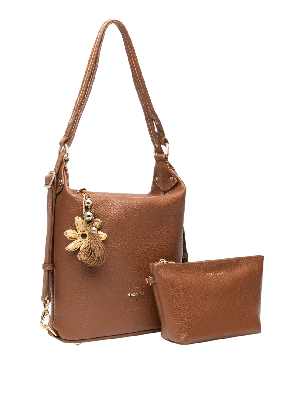 NERO GIARDINI Borsa a Spalla Donna - Cuoio modello E644142D