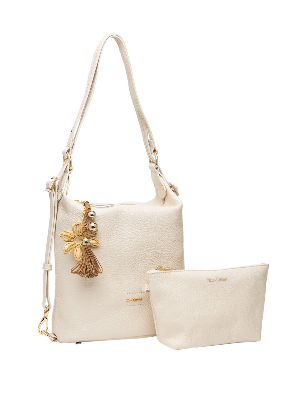 NERO GIARDINI Borsa a Spalla Donna - Bianco modello E644142D