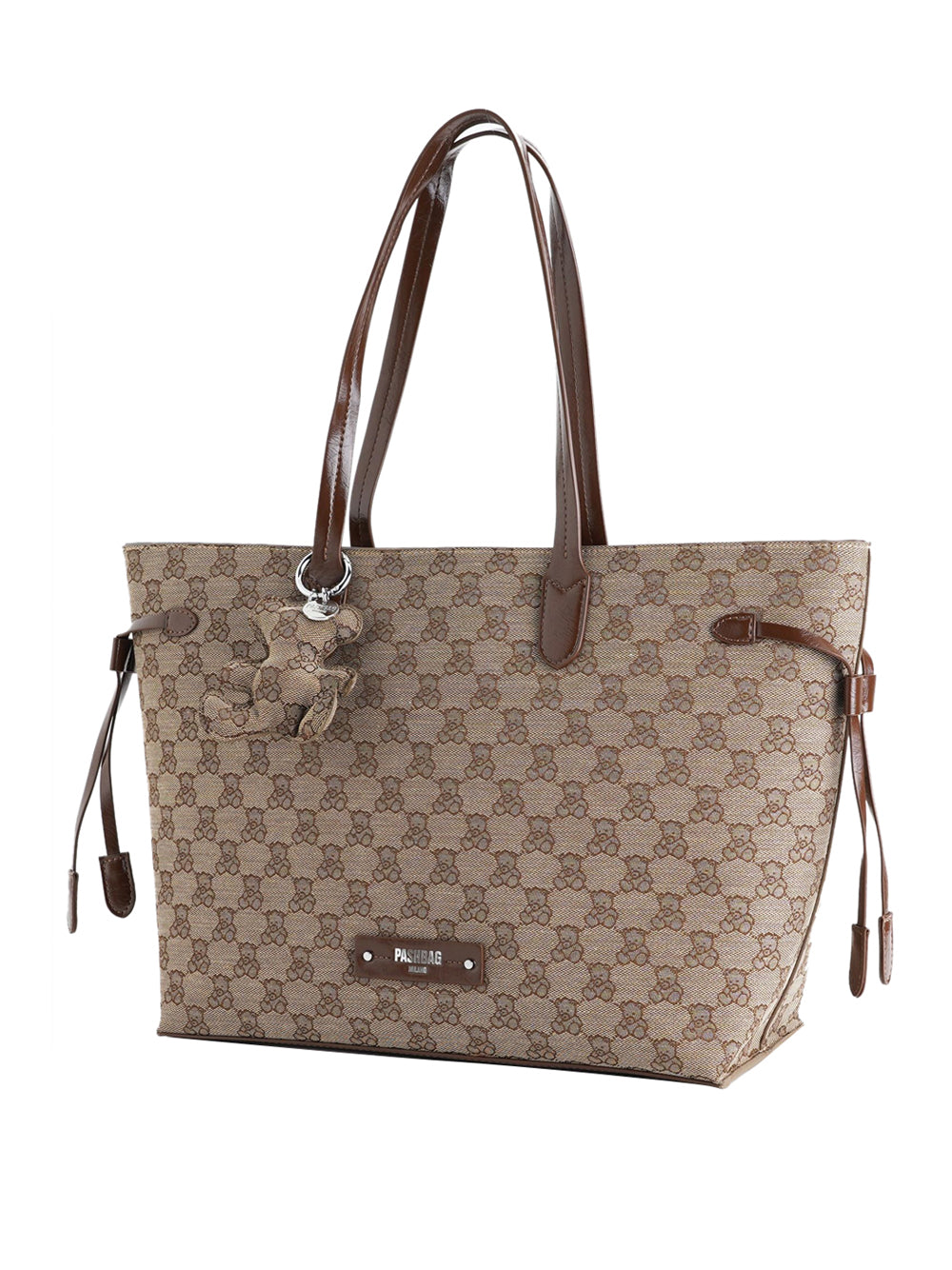 PASH BAG Borsa Shopping logato Donna - Beige modello 18372-SOH-W5B-P