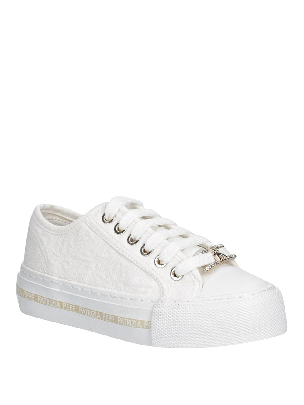 PATRIZIA PEPE Sneakers platform Donna - Bianco modello PPJ354