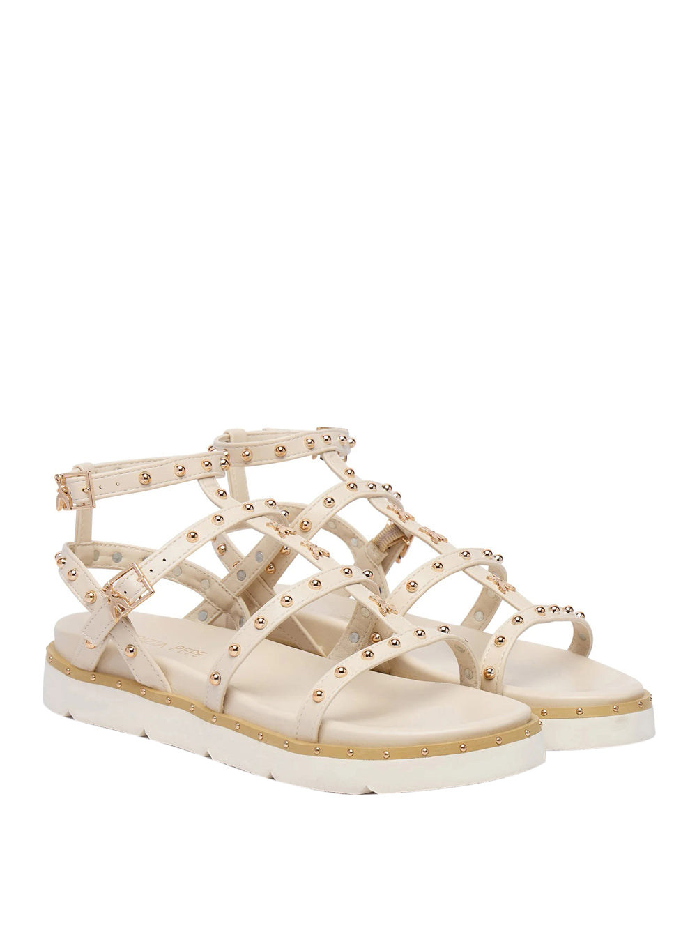 PATRIZIA PEPE Sandali con borchie Donna - Bianco modello PPJ398