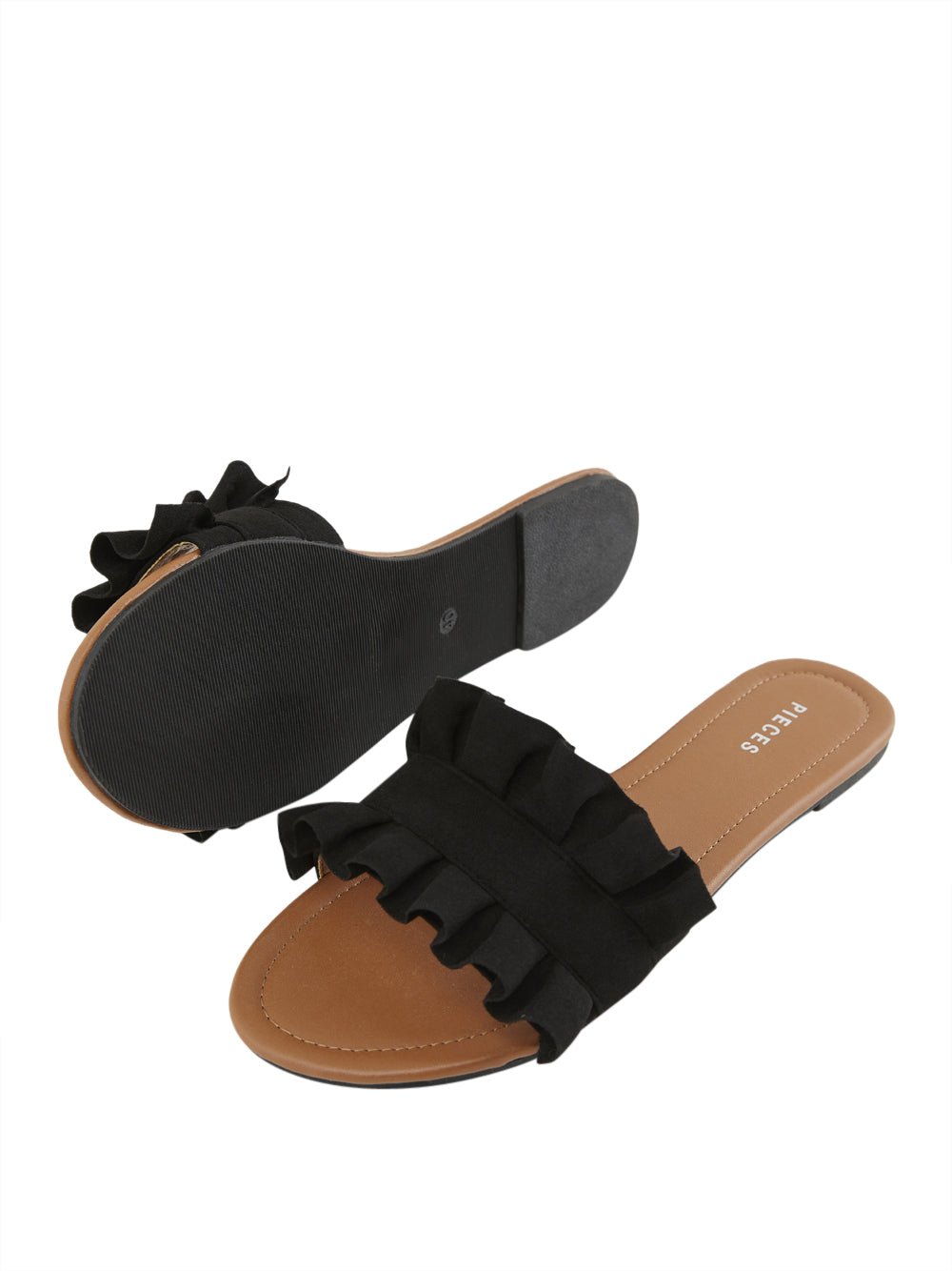 PIECES Sandali slippers Donna - Nero modello 17101699