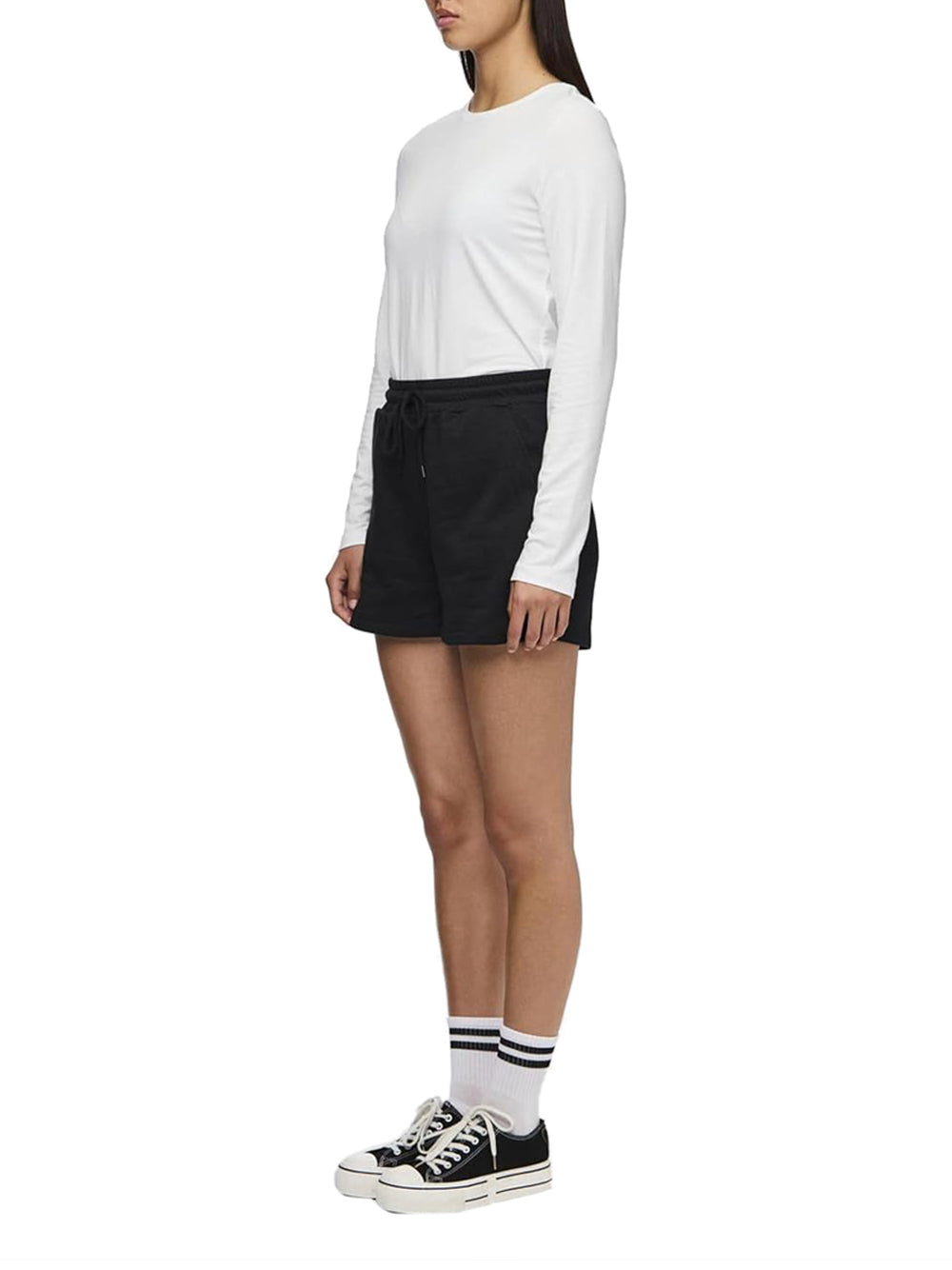 PIECES Shorts Donna - Nero modello 17118868