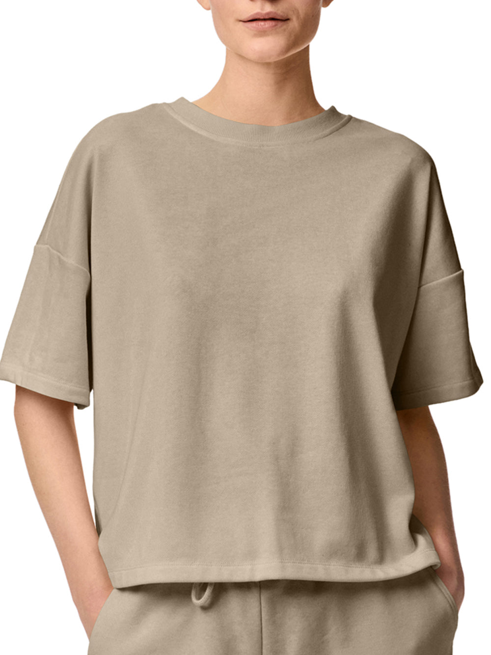 PIECES Felpa Donna - Grigio modello 17118870