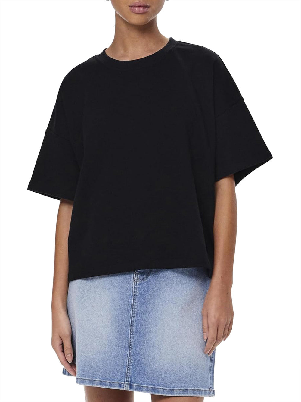 PIECES Felpa Donna - Nero modello 17118870
