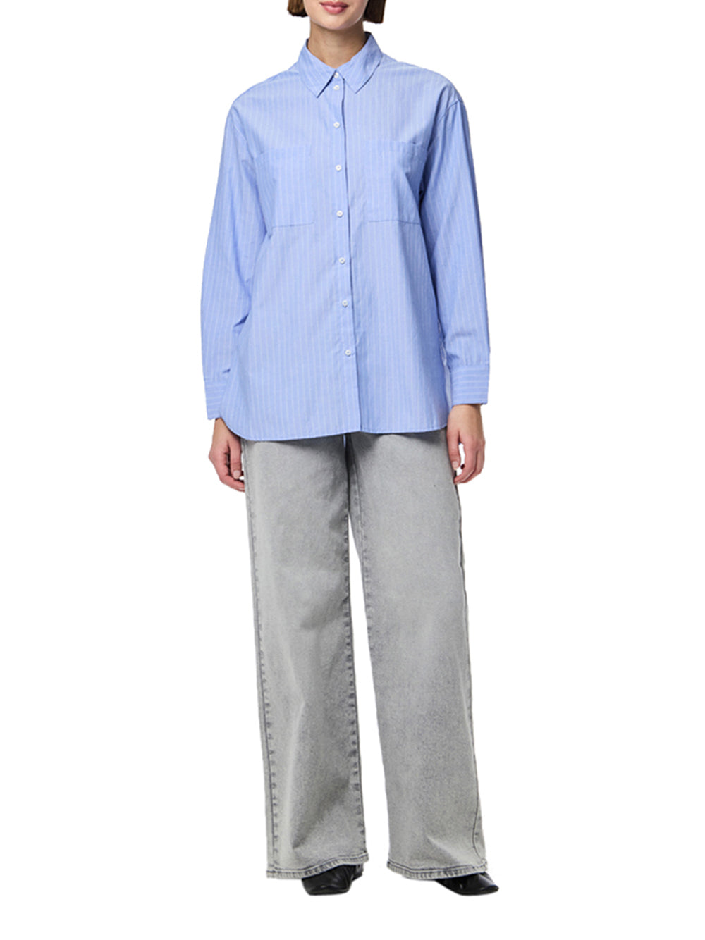 PIECES Camicia Donna - Blu modello 17154735