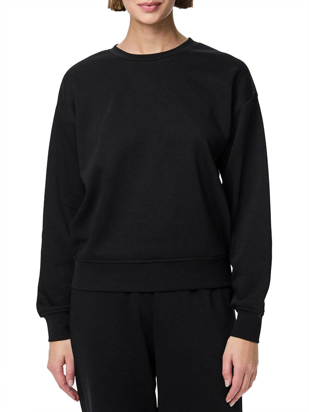 PIECES Felpa Donna - Nero modello 17156302