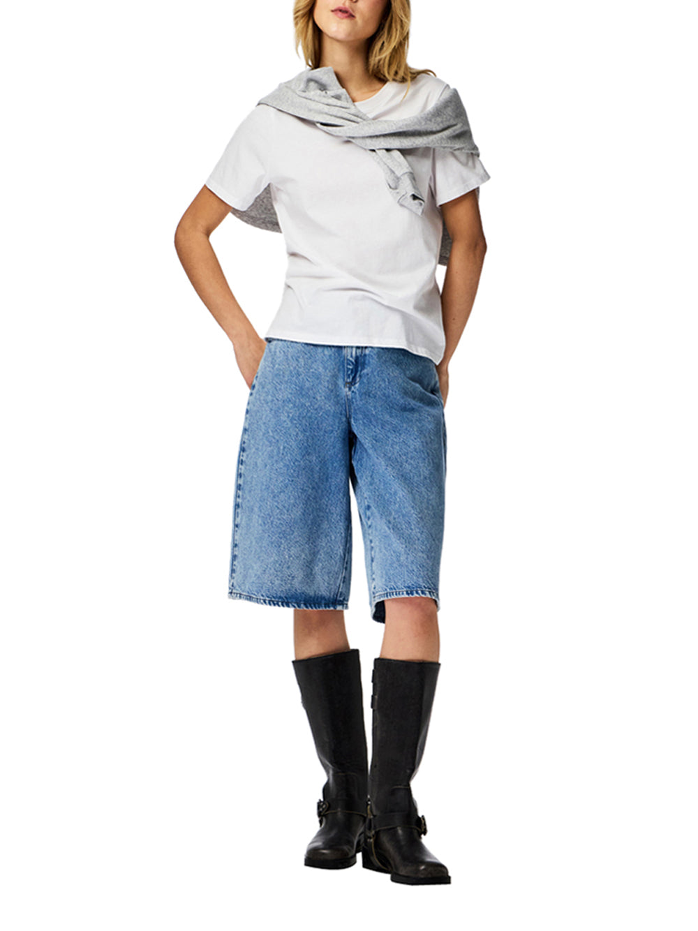 PIECES Shorts Donna - Blu modello 17161960