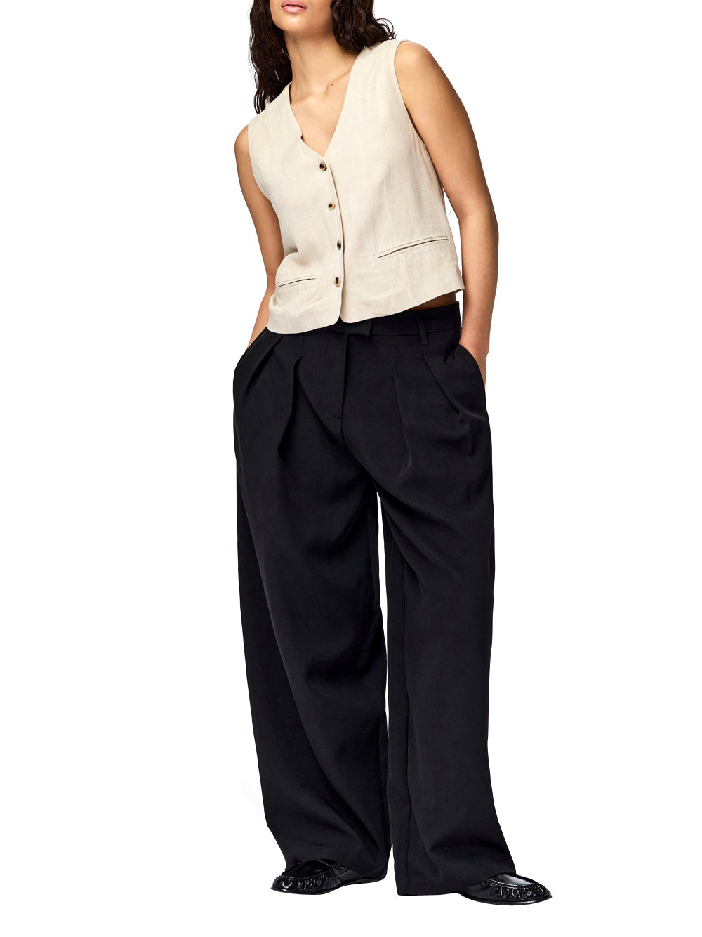 PIECES Gilet Donna - Grigio modello 17162585