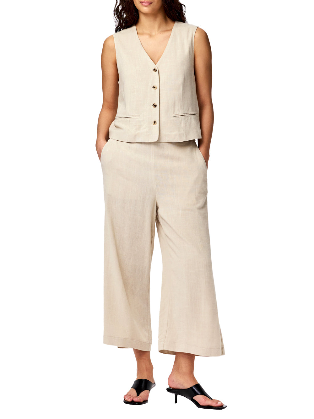 PIECES Gilet Donna - Grigio modello 17162585