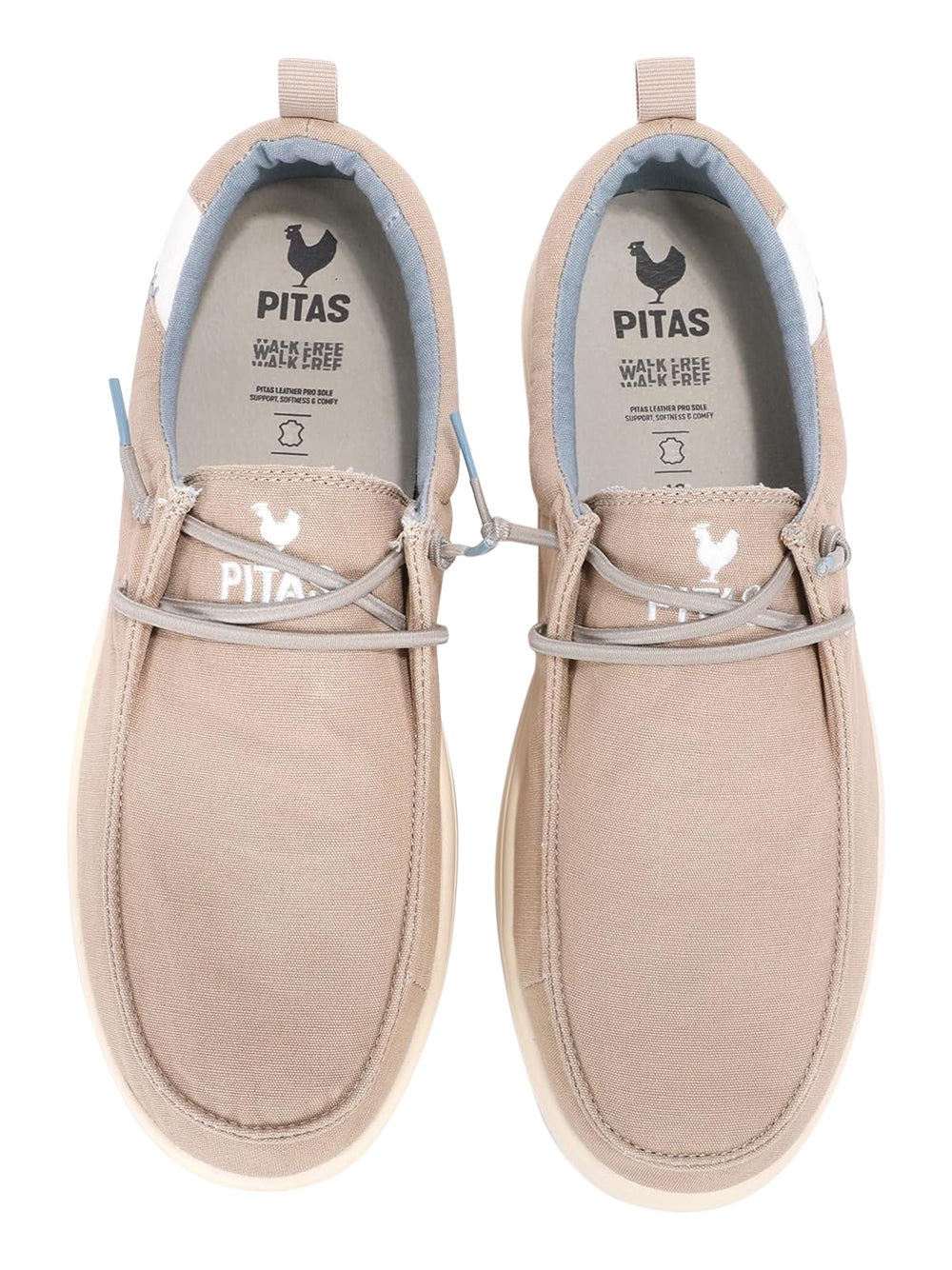 PITAS Slip-on Moc toe Uomo - Beige modello BIARRITZ