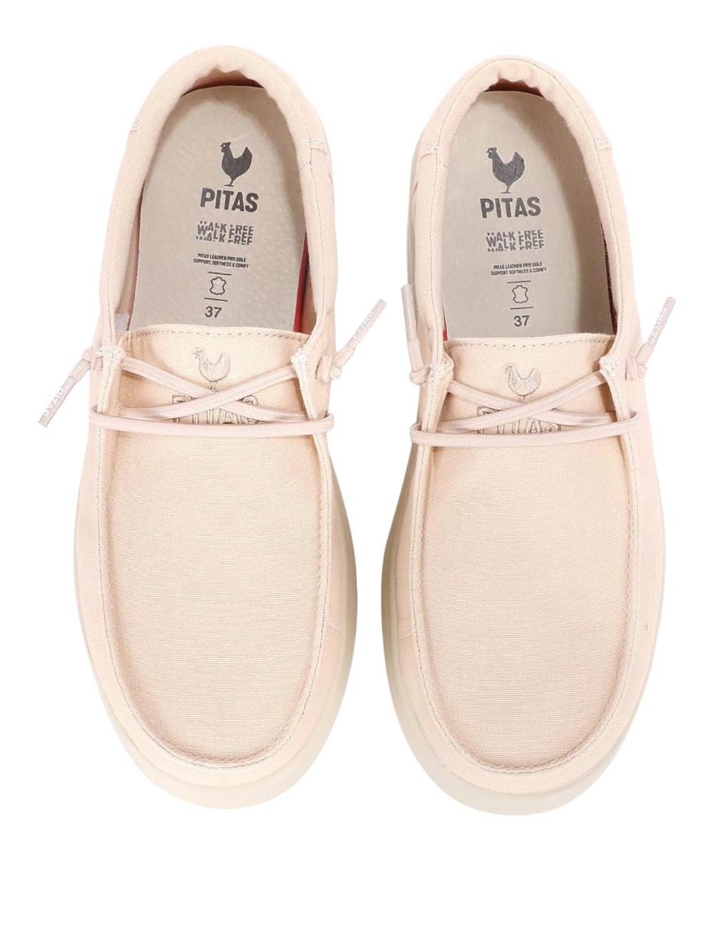 PITAS Slip-on Moc toe Donna - Beige modello CANNES