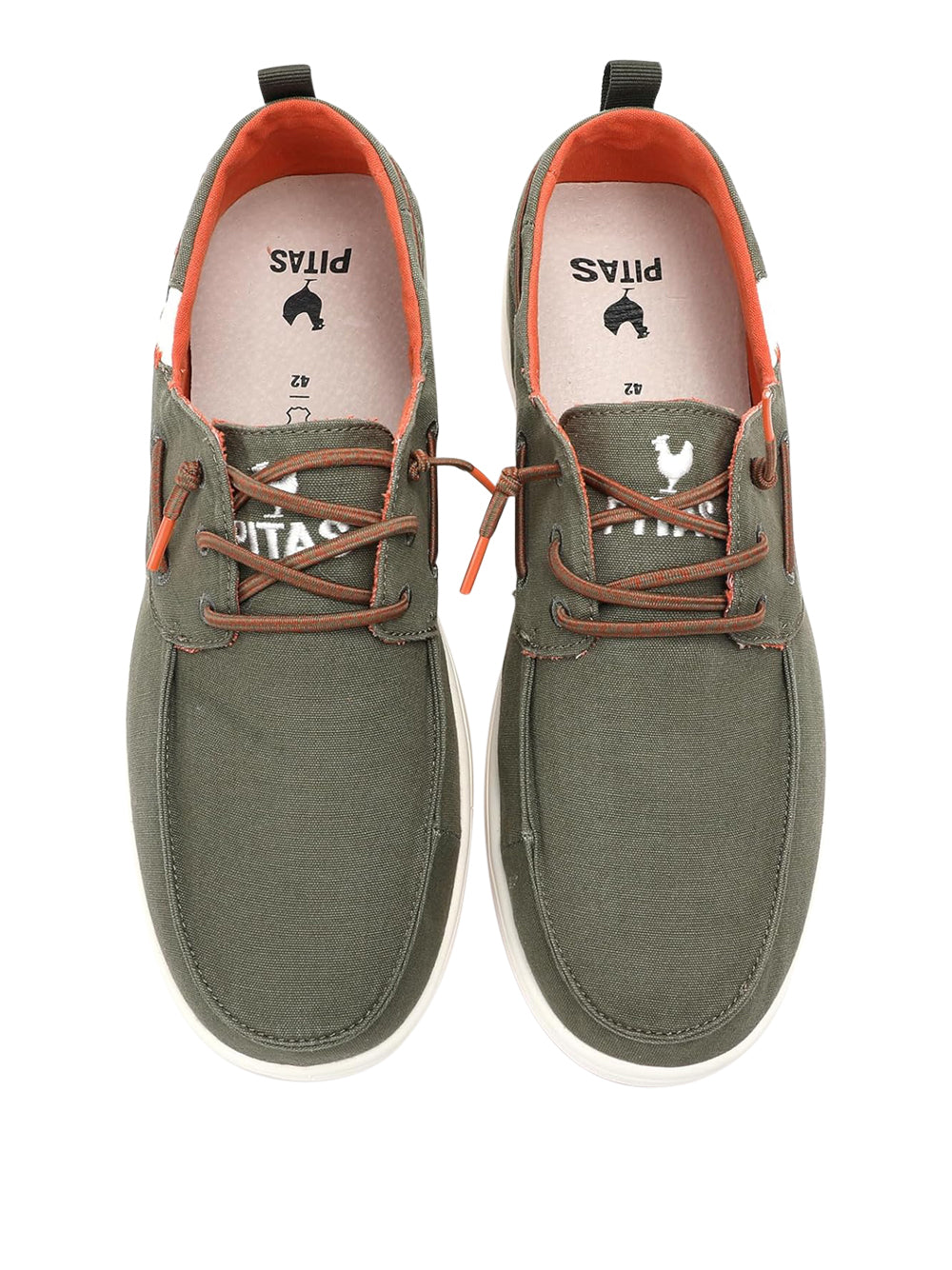 PITAS Slip-on Moc toe Uomo - Kaki modello MAUI