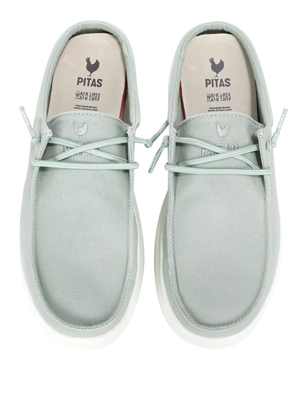 PITAS Sabot Moc toe Donna - Verde modello MONACO