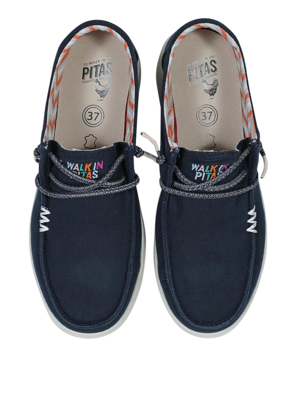 PITAS Slip-on Moc toe Donna - Blu modello NATAL