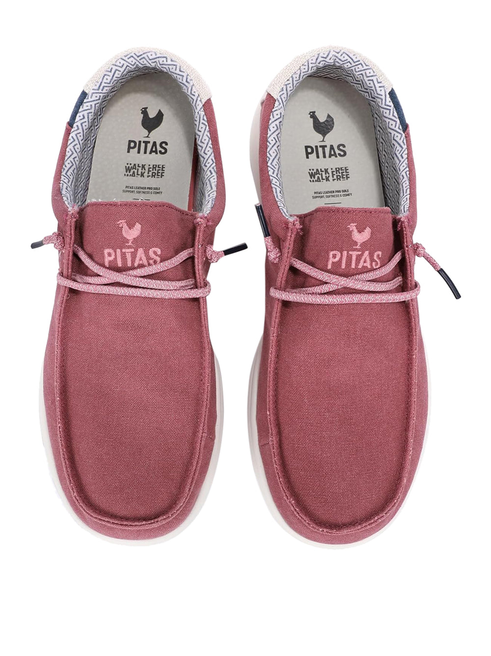 PITAS Slip-on Moc toe Uomo - Rosso modello NÍAS