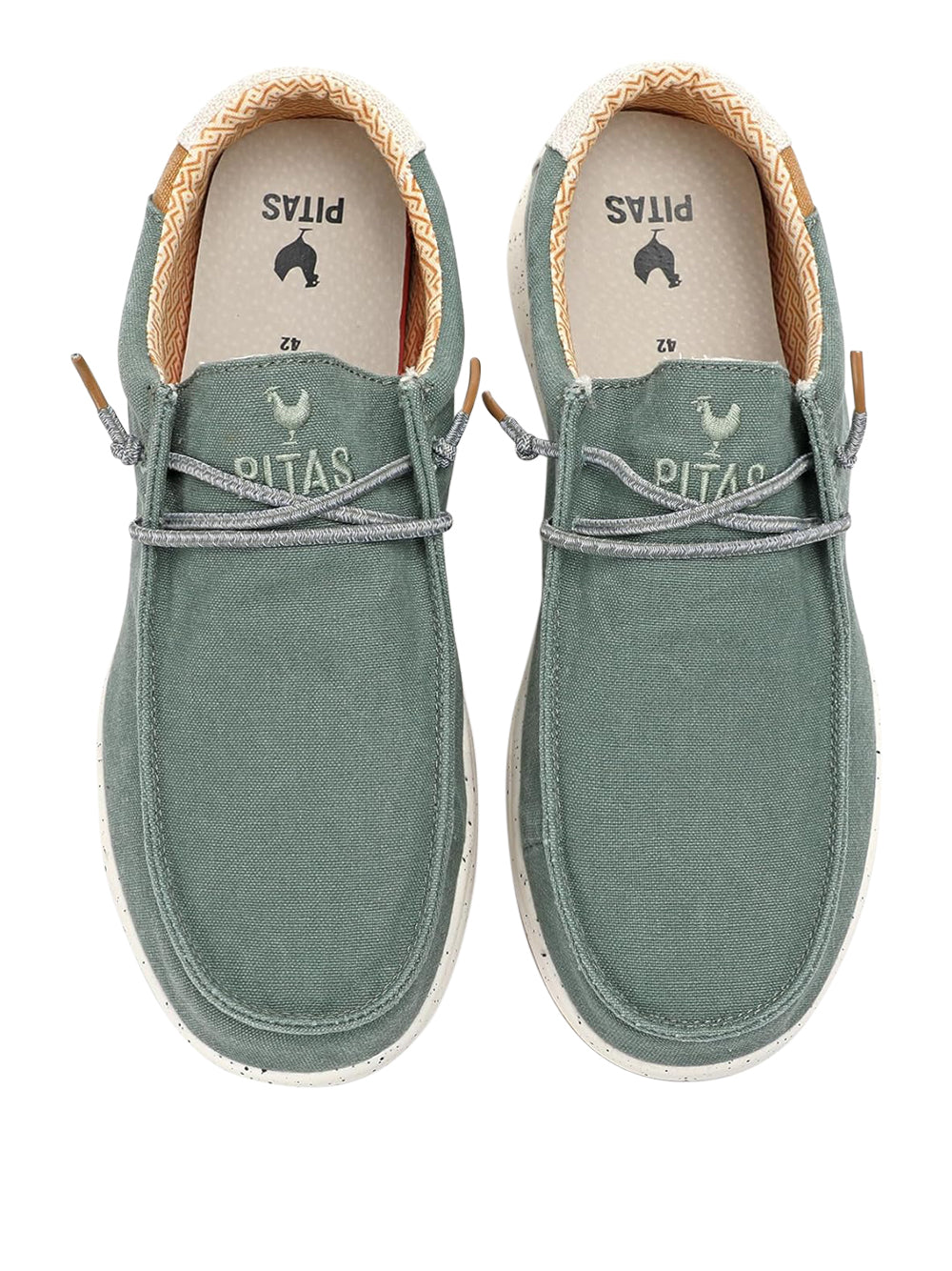 PITAS Slip-on Moc toe Uomo - Verde modello NÍAS