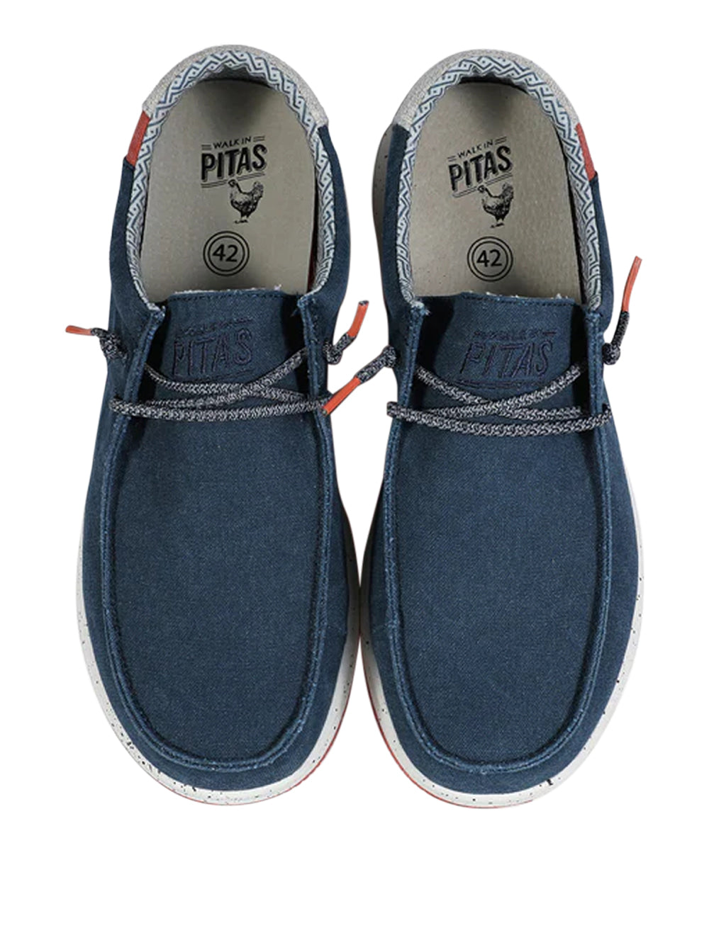 PITAS Slip-on Moc toe Uomo - Blu modello NÍAS
