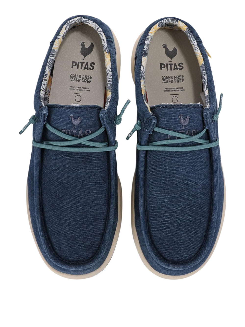 PITAS Slip-on Moc toe Uomo - Blu modello PATH
