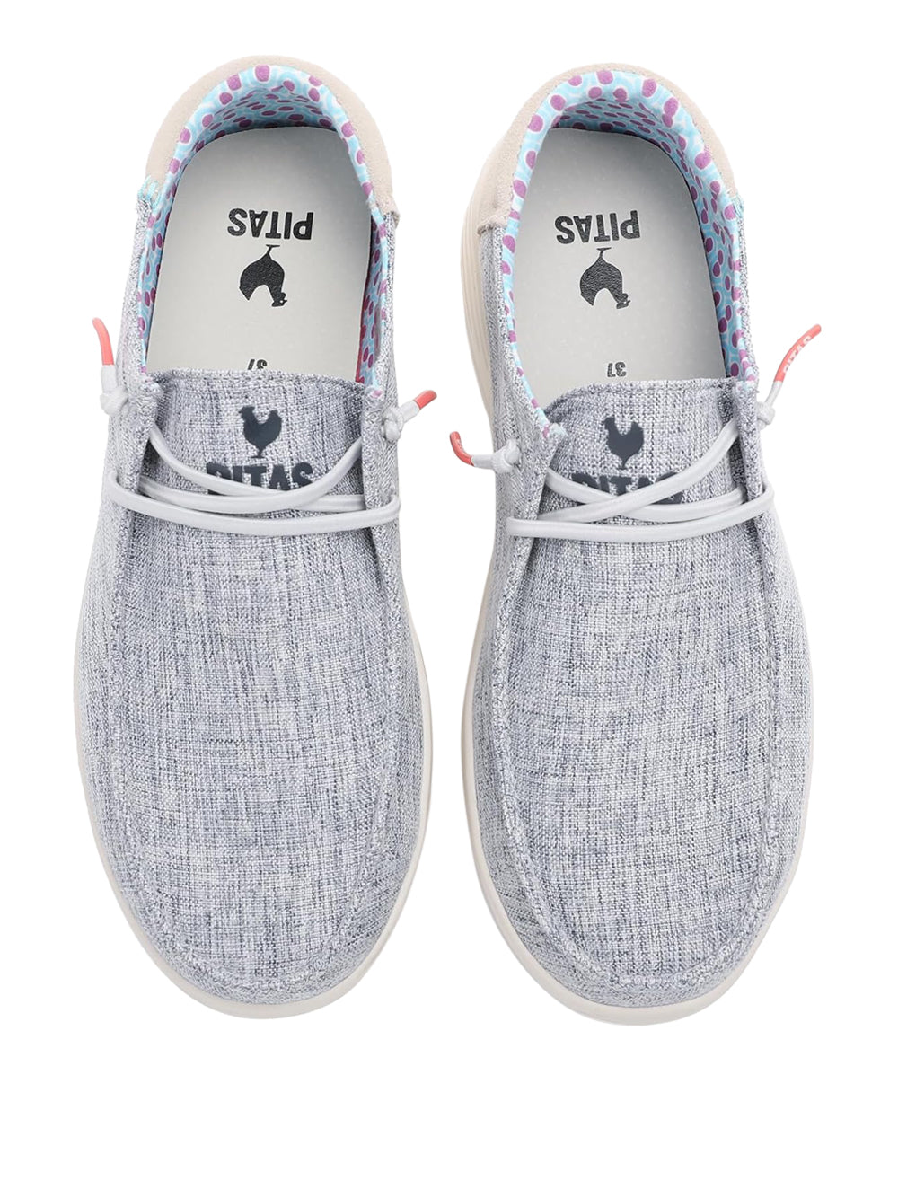 PITAS Slip-on Moc toe Donna - Blu modello POPPY