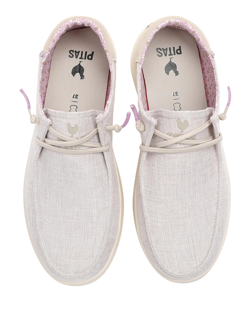 PITAS Slip-on Moc toe Donna - Beige modello POPPY