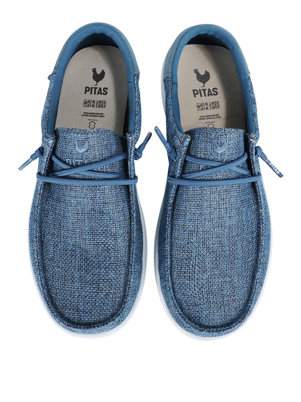 PITAS Slip-on Moc toe Donna - Azzurro modello ROBIN
