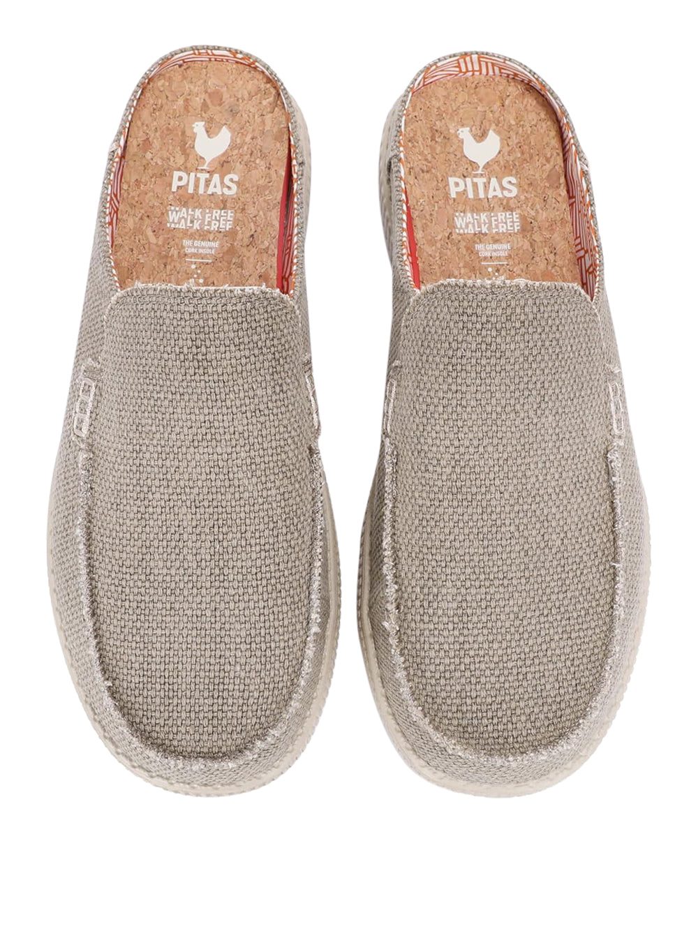 PITAS Sabot Moc toe Uomo - Taupe modello WP150 EDDIE