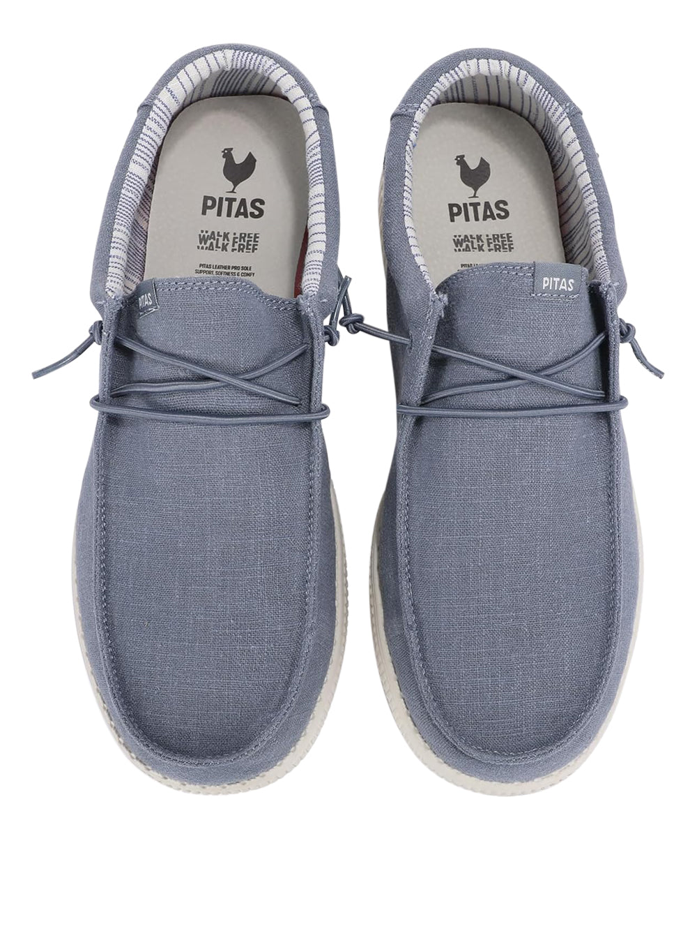 PITAS Slip-on Moc toe Uomo - Azzurro modello WP150 LNN