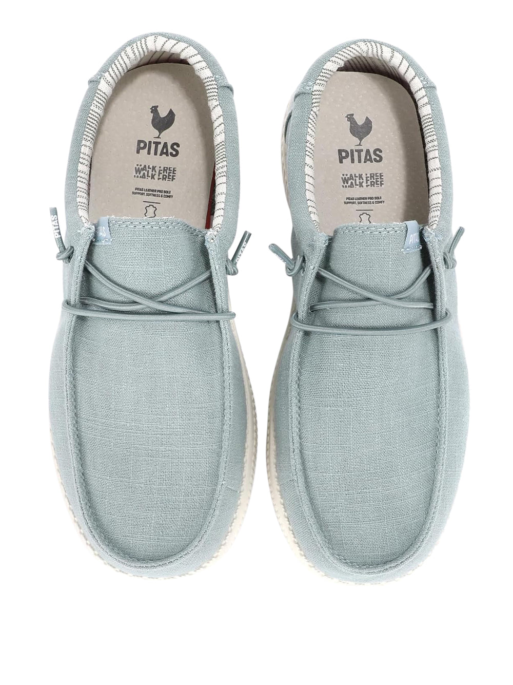 PITAS Slip-on Moc toe Donna - Verde modello WP150 LNN