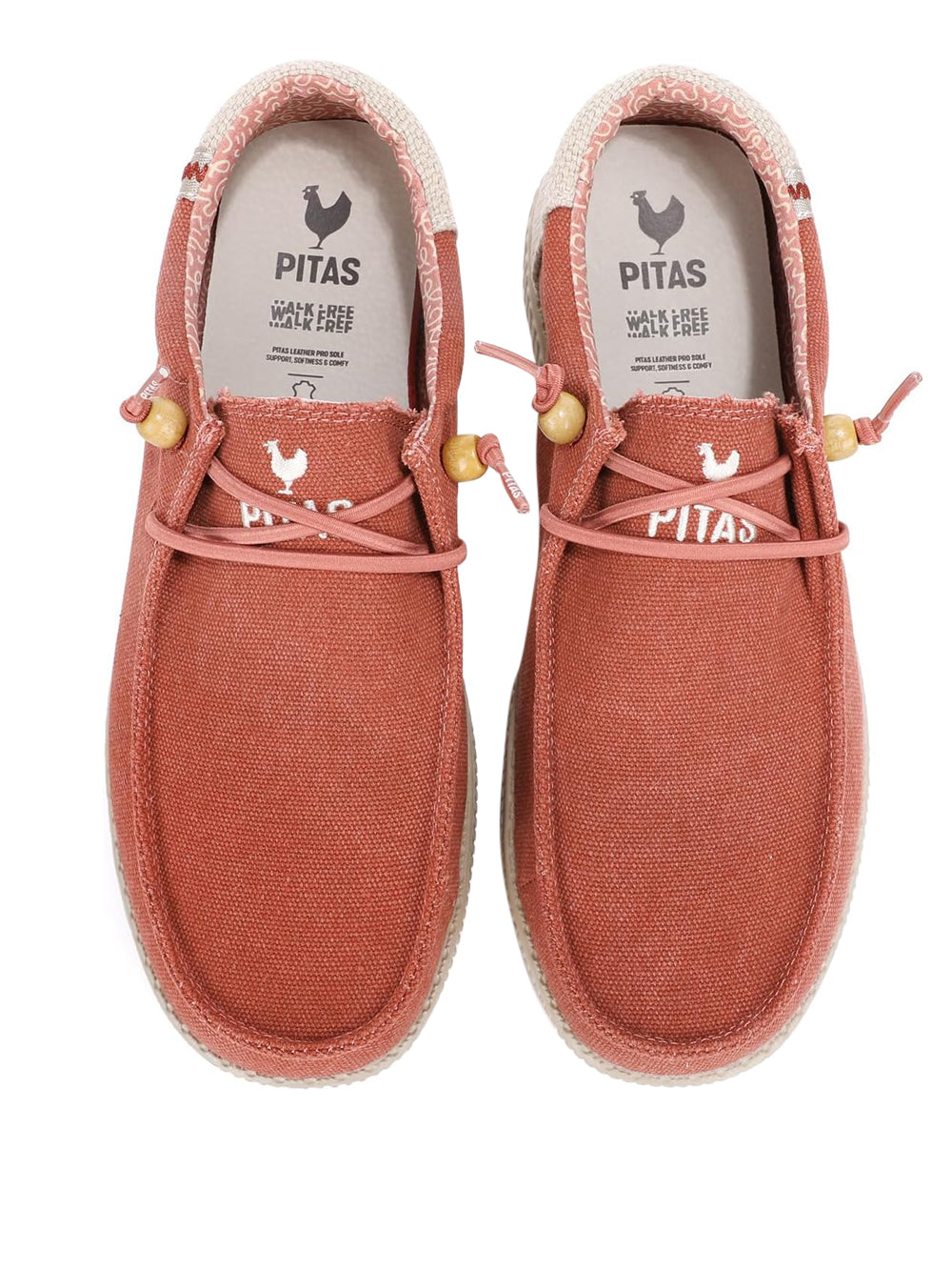 PITAS Slip-on Moc toe Uomo - Rosso modello WP150 RYAN