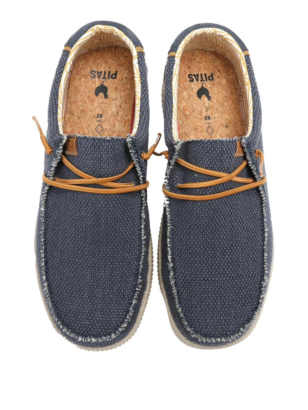 PITAS Slip-on Moc toe Uomo - Blu modello WP150 SVE
