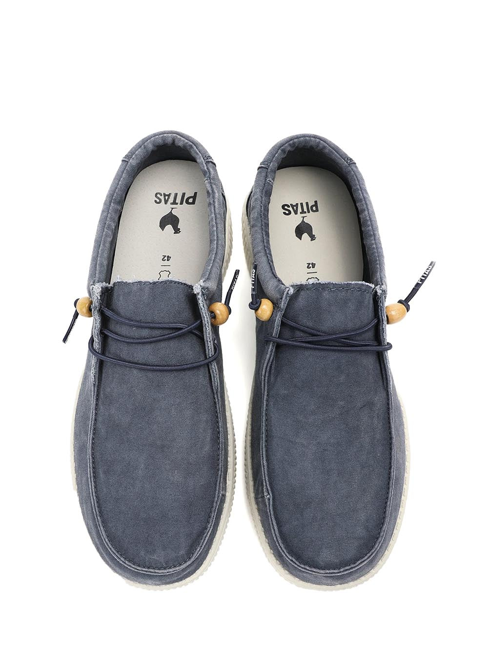 PITAS Slip-on Moc toe Uomo - Blu modello WP150 WLW