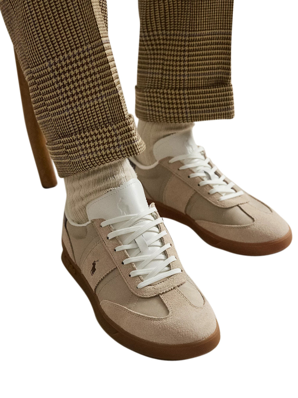 POLO RALPH LAUREN Sneakers Uomo - Beige modello 809P09761004
