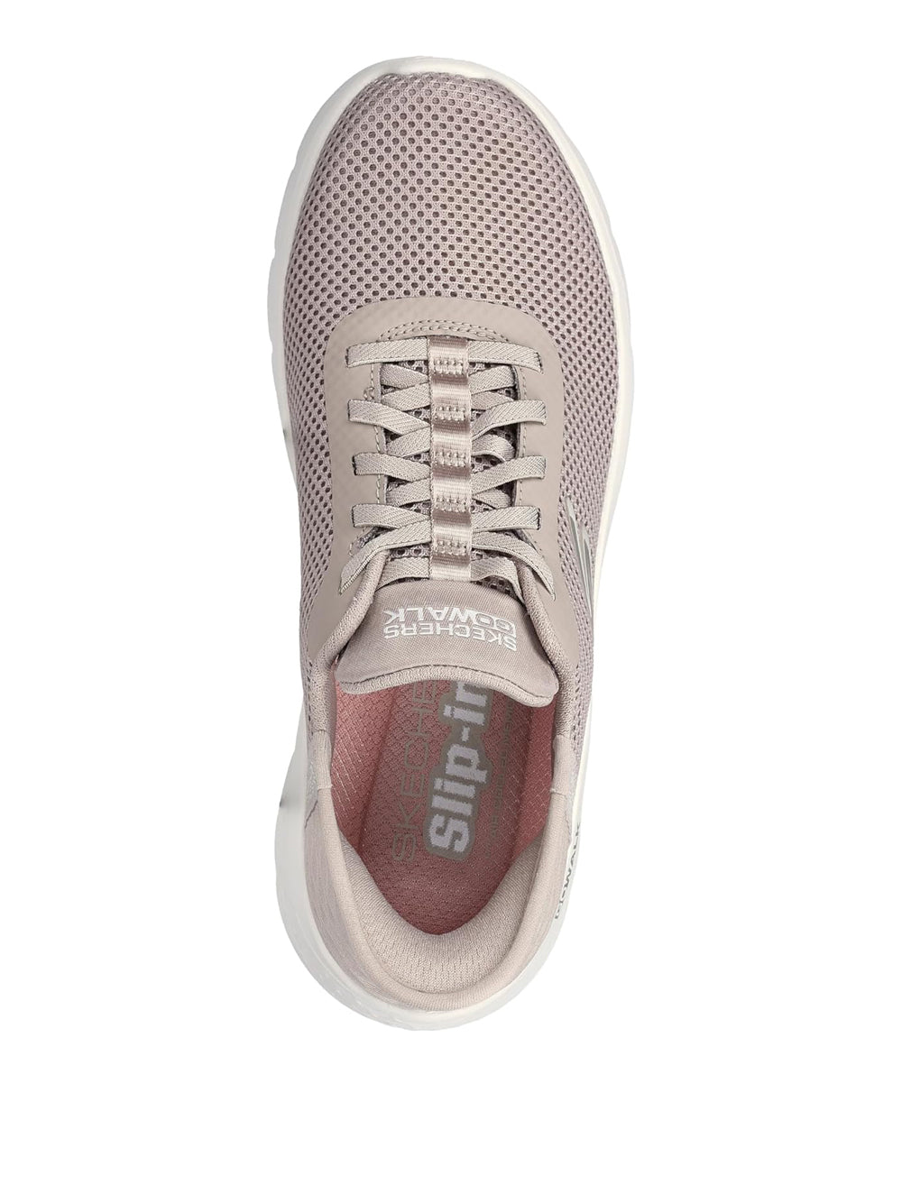 SKECHERS Sneakers slip-in Donna - Beige modello 124836