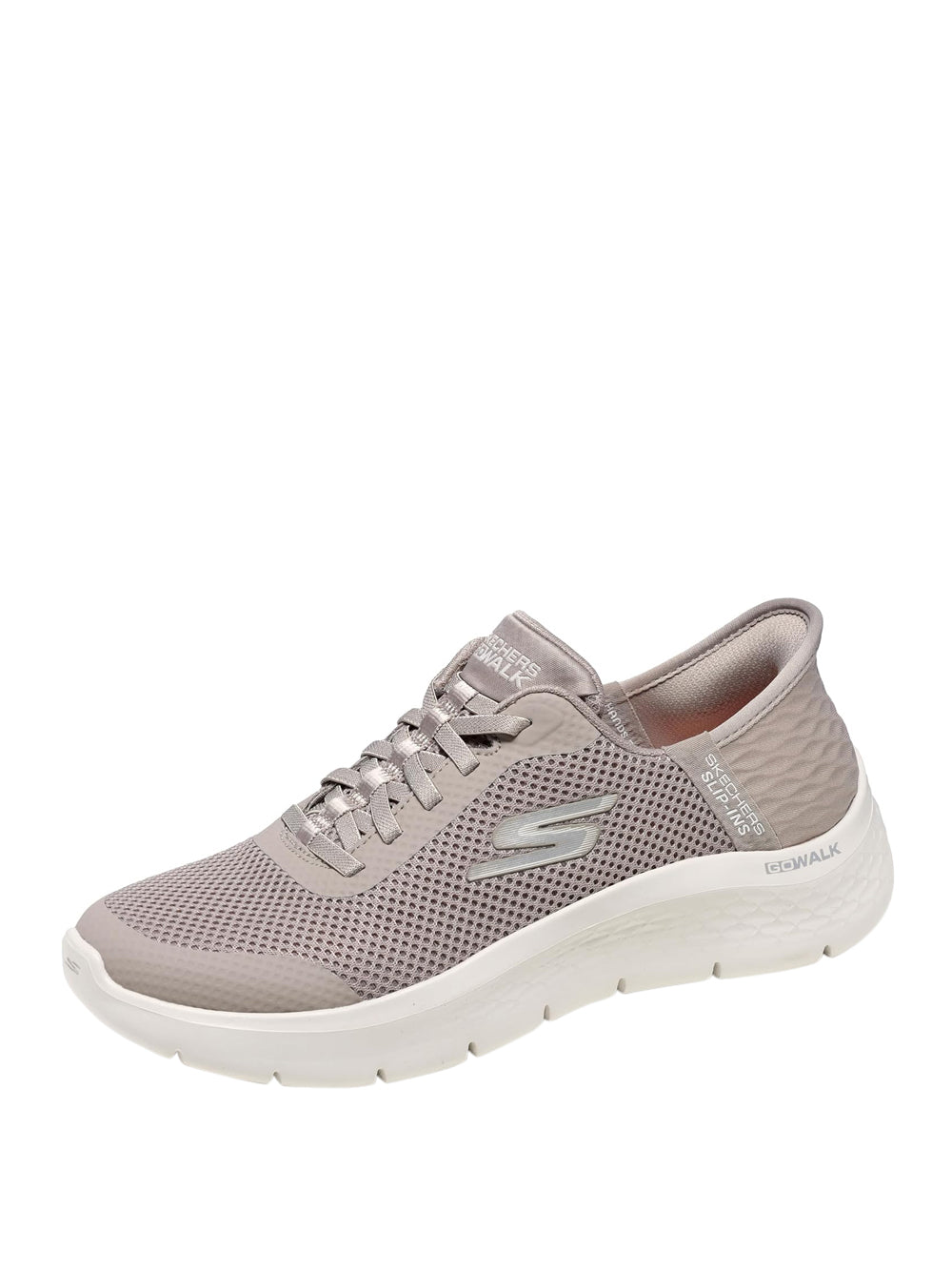 SKECHERS Sneakers slip-in Donna - Beige modello 124836