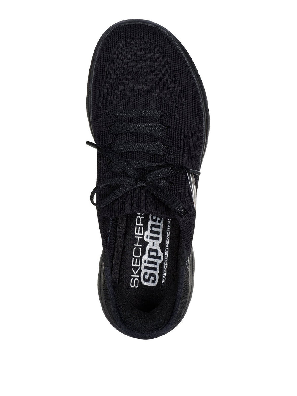 SKECHERS Sneakers slip-in Donna - Nero modello 150263