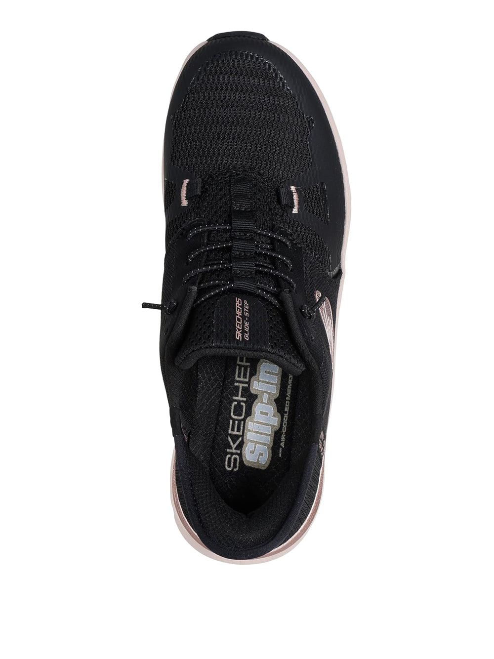 SKECHERS Sneakers slip-in Donna - Nero modello 150438
