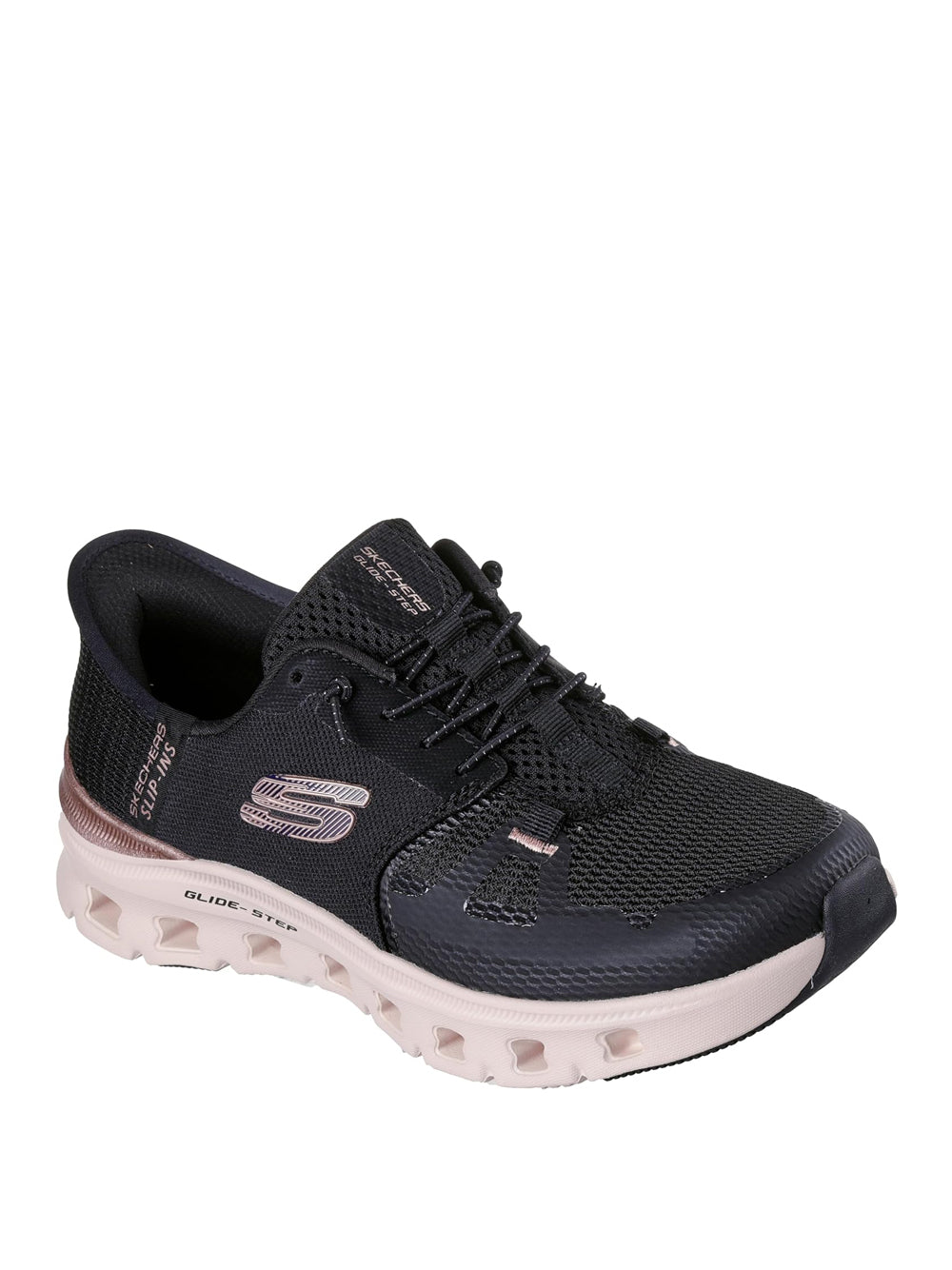 SKECHERS Sneakers slip-in Donna - Nero modello 150438