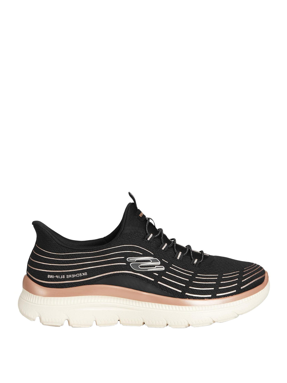 SKECHERS Sneakers slip-in Donna - Nero modello 150611