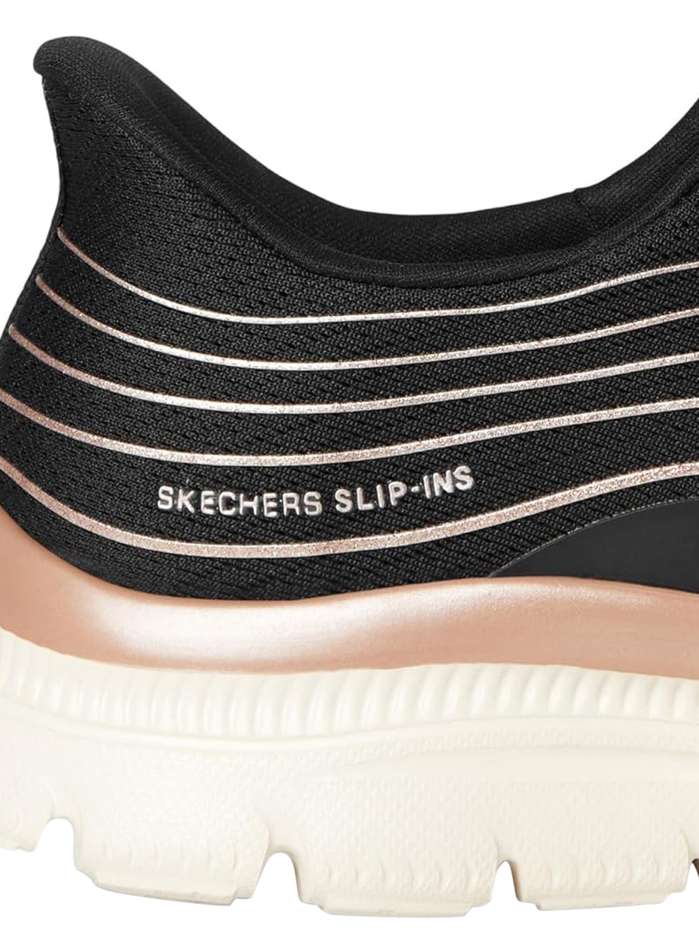 SKECHERS Sneakers slip-in Donna - Nero modello 150611
