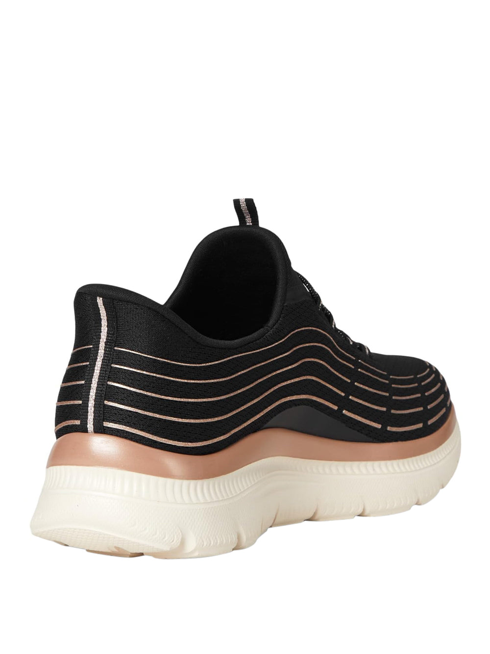 SKECHERS Sneakers slip-in Donna - Nero modello 150611