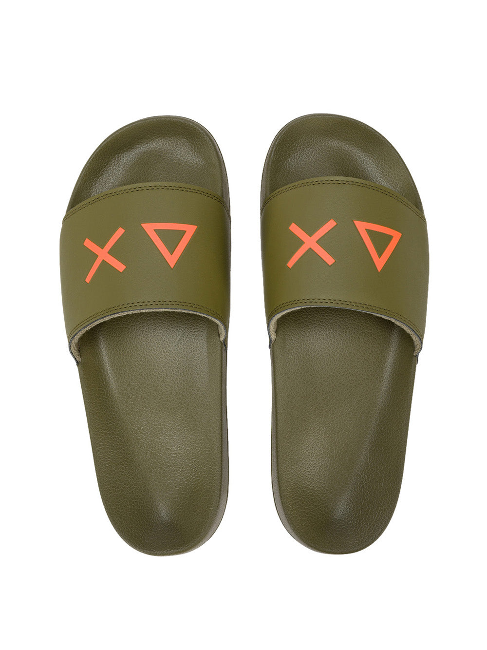 SUN68 Ciabatte Uomo - Verde modello X36110