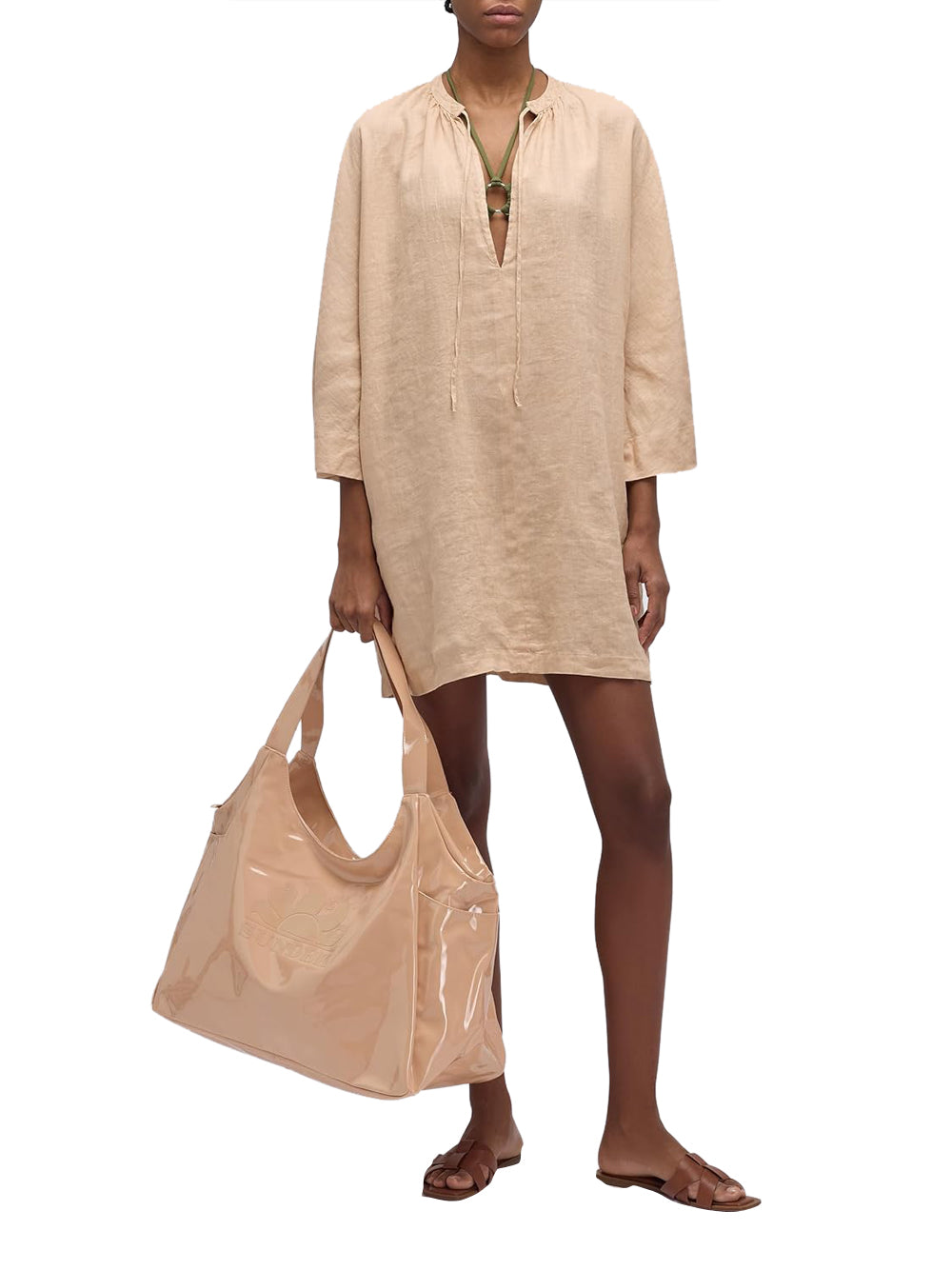 SUNDEK Borsa Shopping Donna - Beige modello T6S045