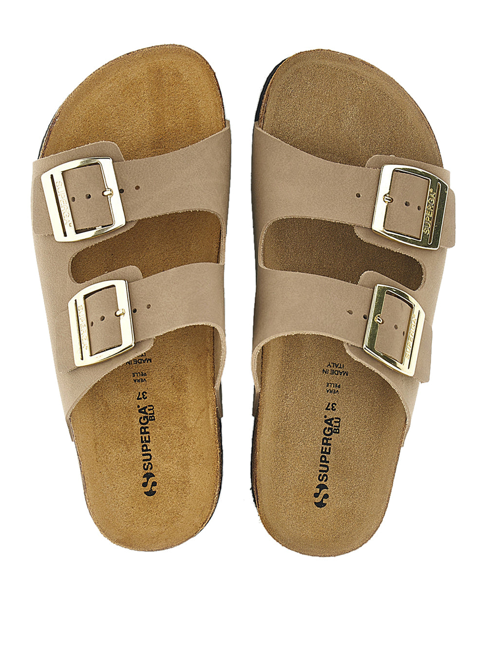 SUPERGA Sandali slippers Donna - Beige modello S31T823